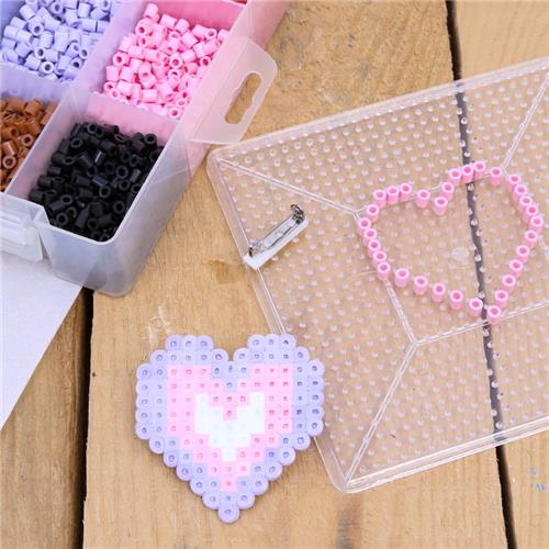 Iron Bead Candy Heart Badge