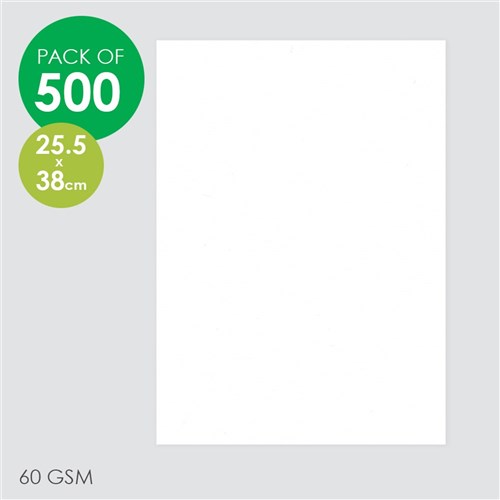 Litho Paper - 255 x 380mm - 60gsm - Pack of 500