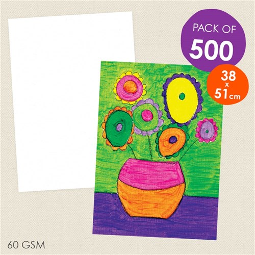 Litho Paper - 380 x 510mm - 60gsm - Pack of 500