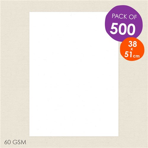 Litho Paper - 380 x 510mm - 60gsm - Pack of 500