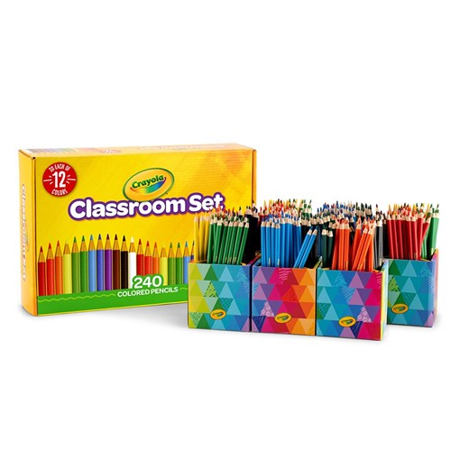Crayola Coloured Pencils Classroom Set - Pack of 240