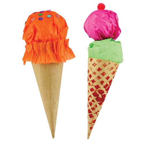 Papier Mache Cones - Pack of 10