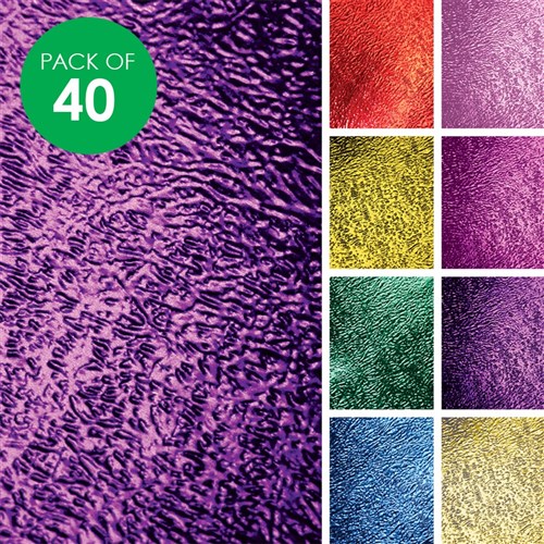 Metallic Ripple Paper - A4 - Pack of 40