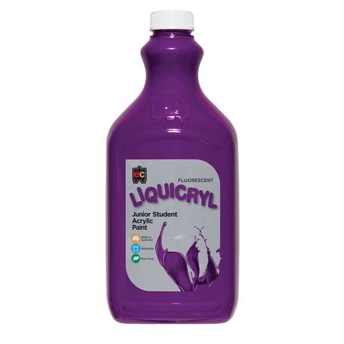 EC Liquicryl Fluorescent Junior Student Acrylic Paint - Purple - 2L