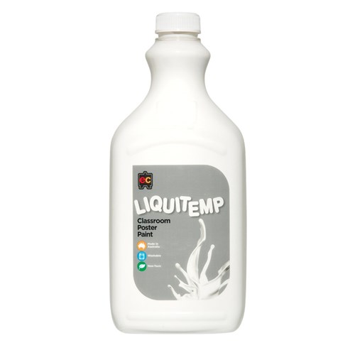EC Liquitemp Classroom Poster Paint - White - 2L