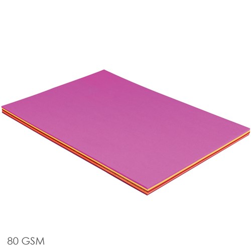 Coloured Paper - Hot Colours - Pack of 100