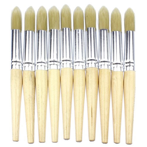 Stubby Paint Brushes - Pack of 10