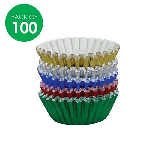 Mini Patty Pans - Metallic - Pack of 100