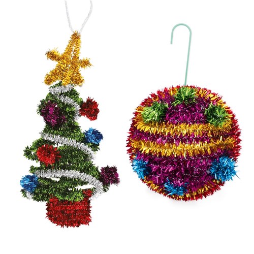 Chenille Stems - Tinsel - Pack of 100