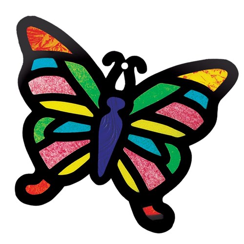 Cardboard Stained Glass Frames - Pack of 24