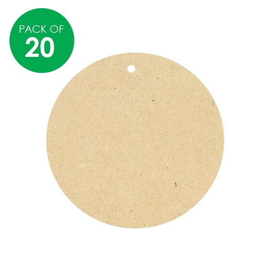 Wooden Circle Shapes - Pack of 20