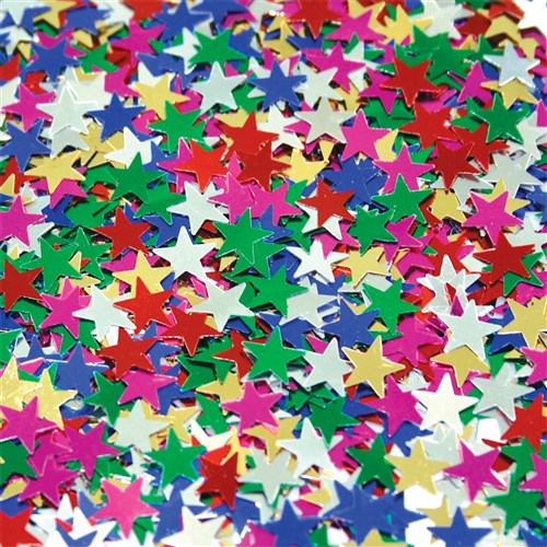 Glitter Star Sequins - Multi - 25g Pack