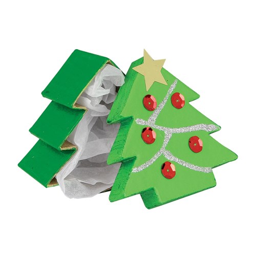 Papier Mache Box - Christmas Tree