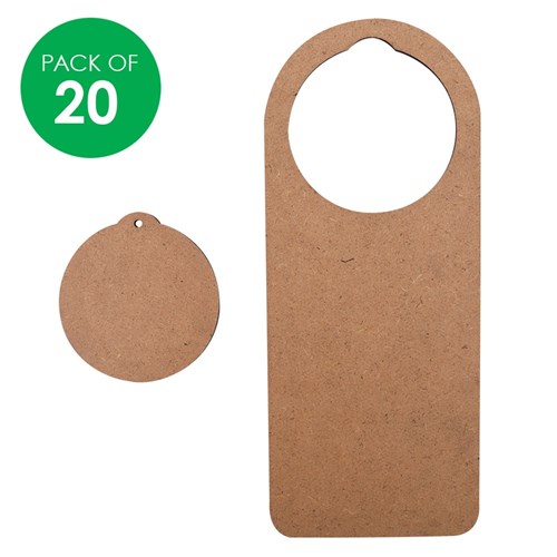 Wooden Door Hangers - Pack of 20