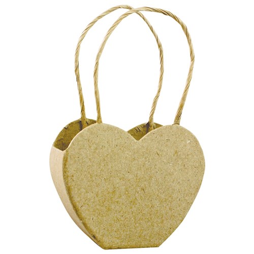 Papier Mache Bag - Heart