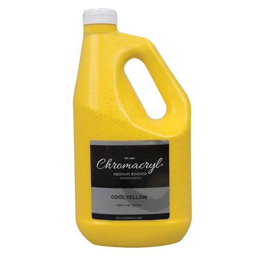Chromacryl Student Acrylic Paint - Cool Yellow - 2L