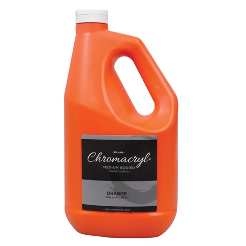 Chromacryl Student Acrylic Paint - Orange - 2L