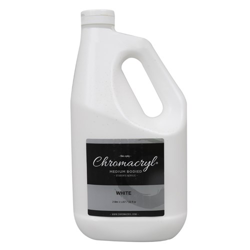 Chromacryl Student Acrylic Paint - White - 2L