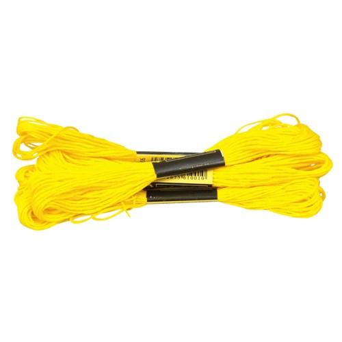 Embroidery Thread - Yellow - Pack of 6