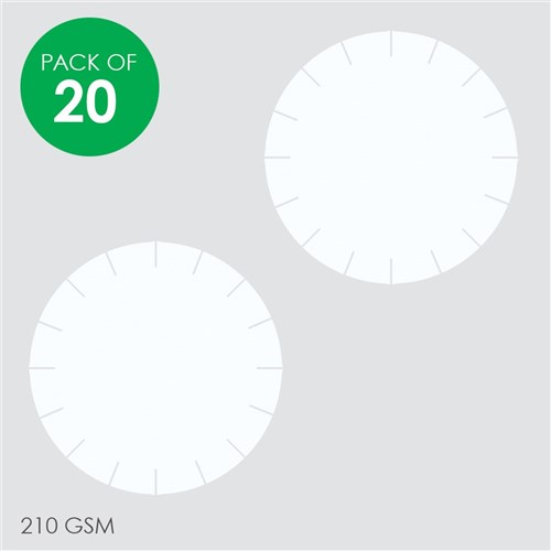 Cardboard Weaving Shapes - White - Pack of 20