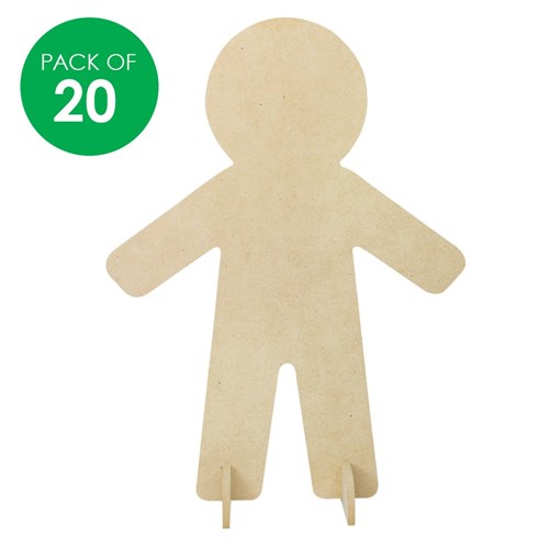 3D Wooden People - Pack of 20