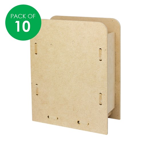 3D Wooden Pen Holders - Pack of 10