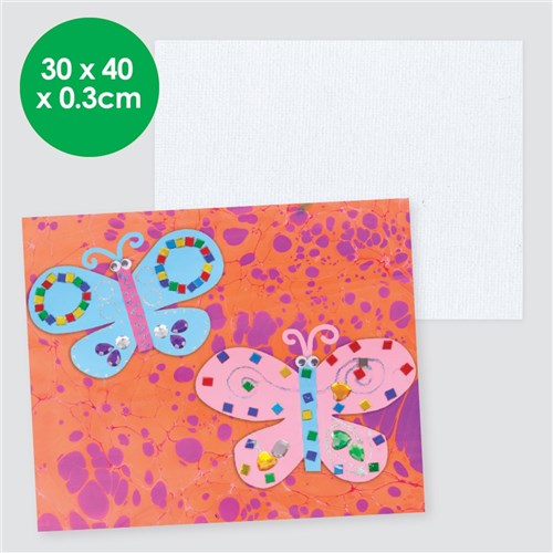 Canvas Panel Art Board - Large Rectangle - 30 x 40cm