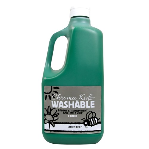 Chroma Kidz Washable Paint - Green Deep - 2L