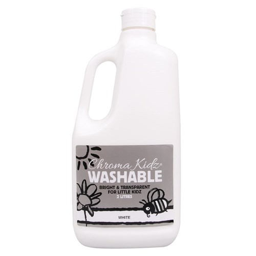 Chroma Kidz Washable Paint - White - 2L