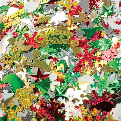 Christmas Sequin Mix - 50g Pack