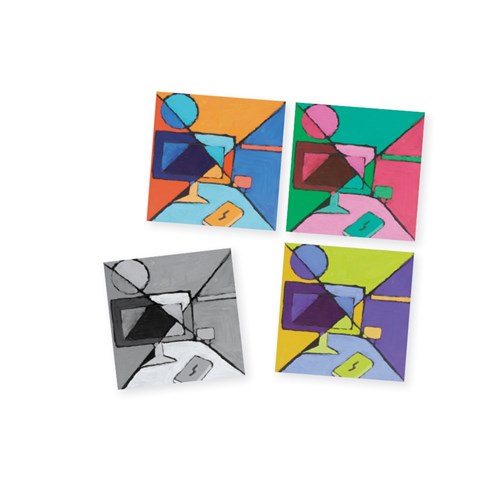 Mini Canvas Panel Art Boards - 10 x 10cm - Pack of 5