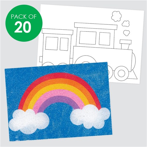 Creative Sticky Art Sheets - Pack of 20