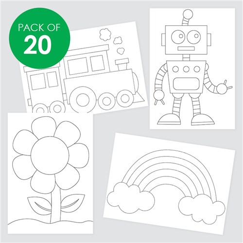 Creative Sticky Art Sheets - Pack of 20