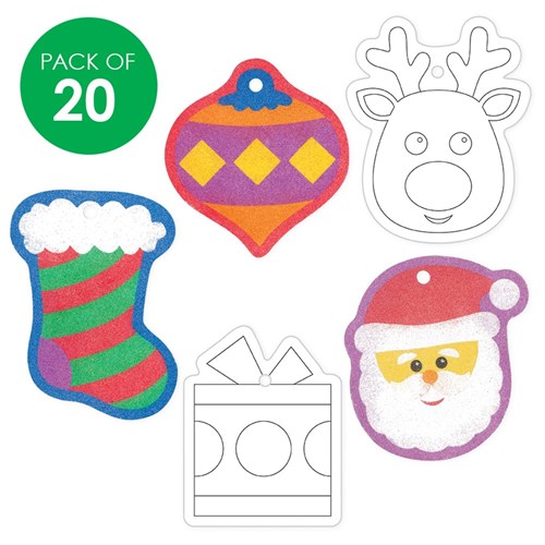 Christmas Sticky Art Shapes - Pack of 20