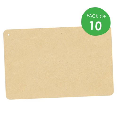 Wooden Plaques - Pack of 10