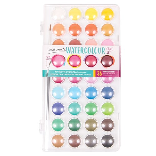 Mont Marte Watercolour Palette - 36 Well