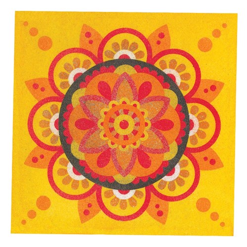 Rangoli Sticky Art Sheets - Square - Pack of 30