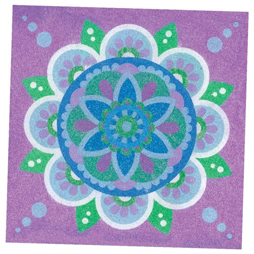 Rangoli Sticky Art Sheets - Square - Pack of 30