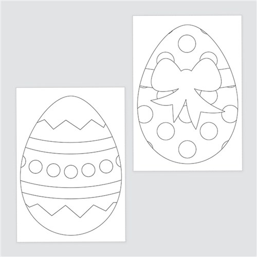 Easter Egg Sticky Art Sheets - Pack of 20