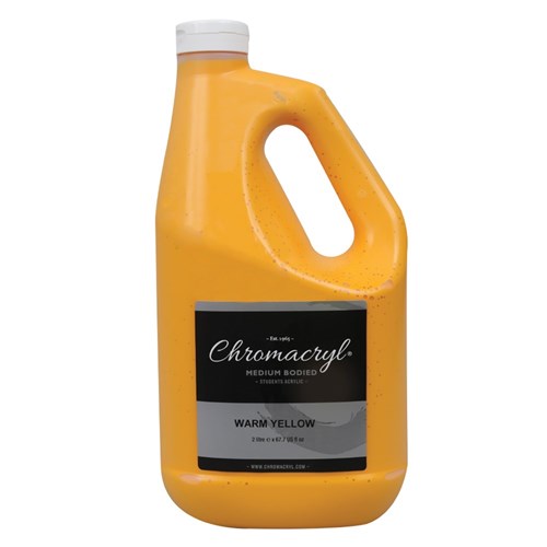 Chromacryl Student Acrylic Paint - Warm Yellow - 2L