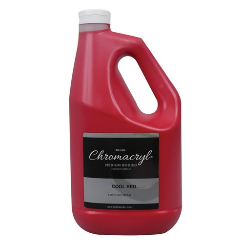 Chromacryl Student Acrylic Paint - Cool Red - 2L