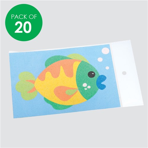Sticky Art Plastic Sleeves - Pack of 20