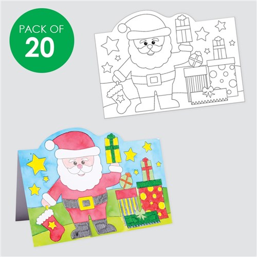 Cardboard Christmas Character Cards - Pack of 20