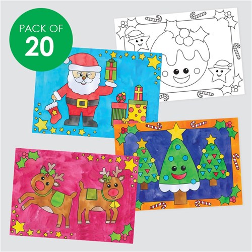 A3 Cardboard Christmas Placemats - Pack of 20