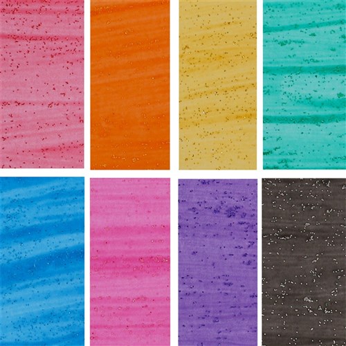 CleverPatch Glitter Liquid Watercolour - 250ml - Set of 8 Colours