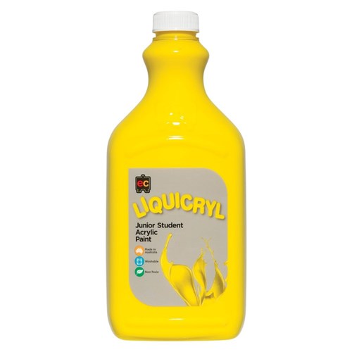 EC Liquicryl Junior Student Acrylic Paint - Brilliant Yellow - 2L