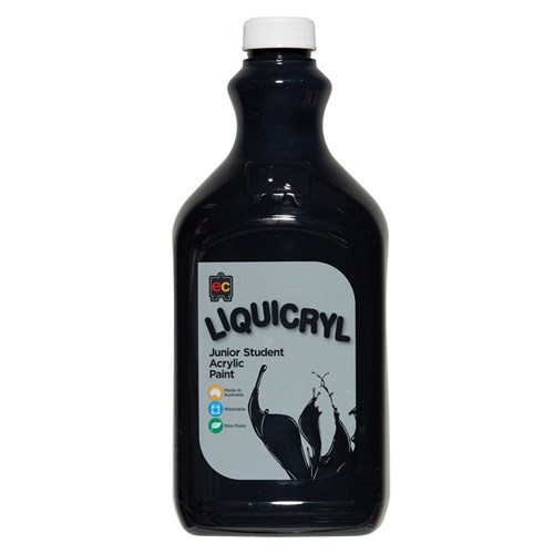 EC Liquicryl Junior Student Acrylic Paint - Black - 2L