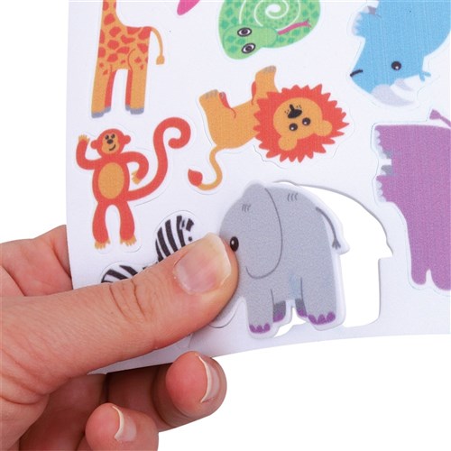 Foam Safari Stickers - Pack of 120