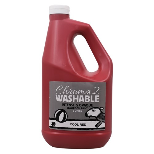 Chroma 2 Washable Student Paint - Cool Red - 2L