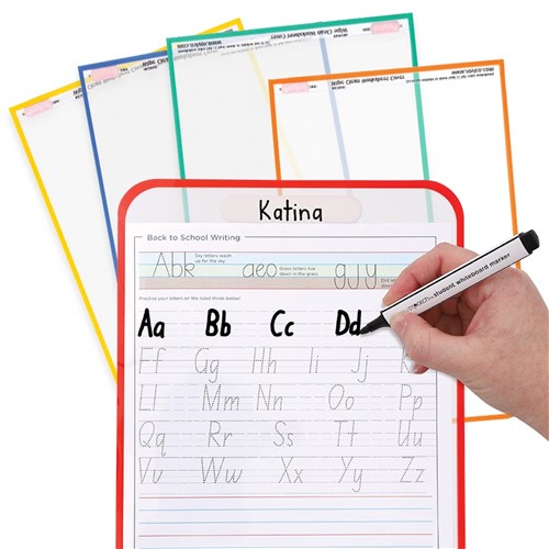 Wipe Clean Worksheet Covers - Pack of 10